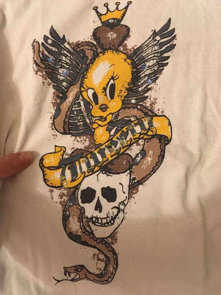 bluzka top vintage ala ed hardy