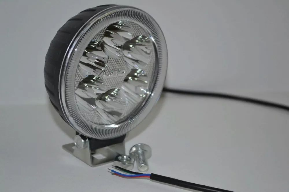 Светодиодная дополнительная LED фара с габаритным светом "Глаз Ангела"