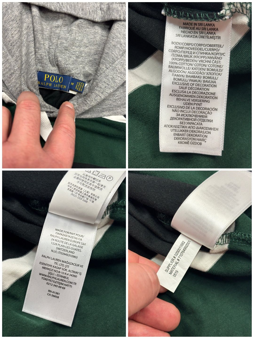 Худи лонгслив Polo Ralph Lauren originals оригинал size S, M