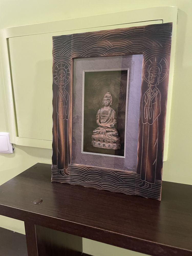 Quadro relevo Buda