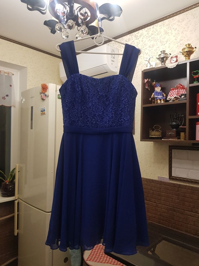 Вечернее платье, синее нарядное платье