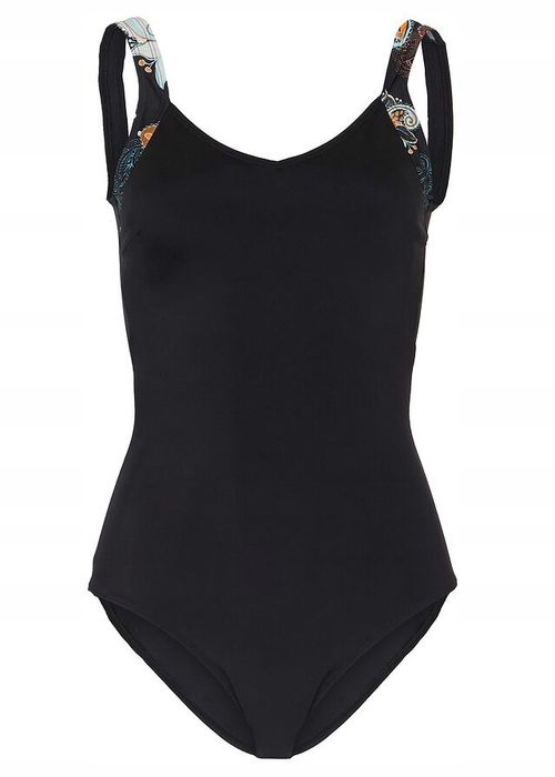 B.P.C kostium jednoczęściowy czarny ze wzorem 38.