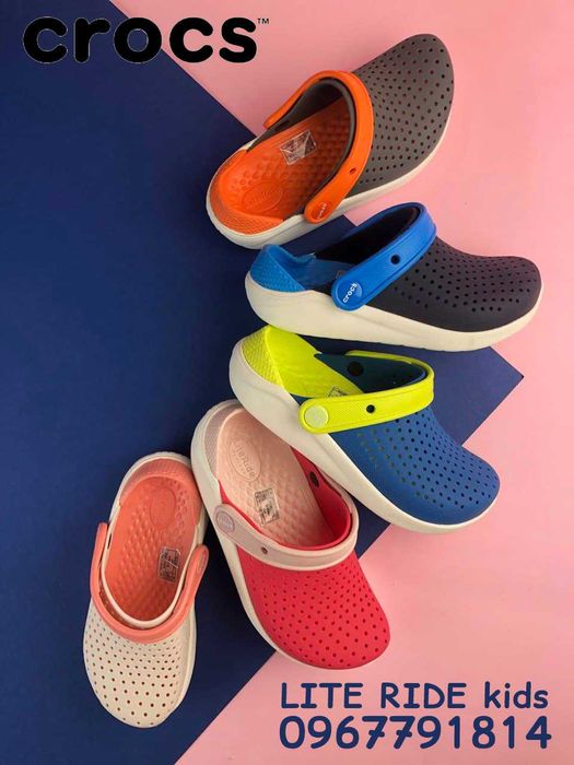 Детский crocs LiteRide крокс 6 цветов для мальчиков и девочек в наличи