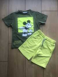 Spodenki + bluzka Mickey Mouse, rozmiar 122