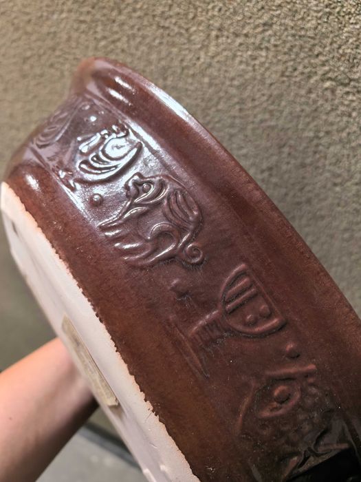 Unikatowa brytfanna termoodporna ceramika gęsiarka PRL