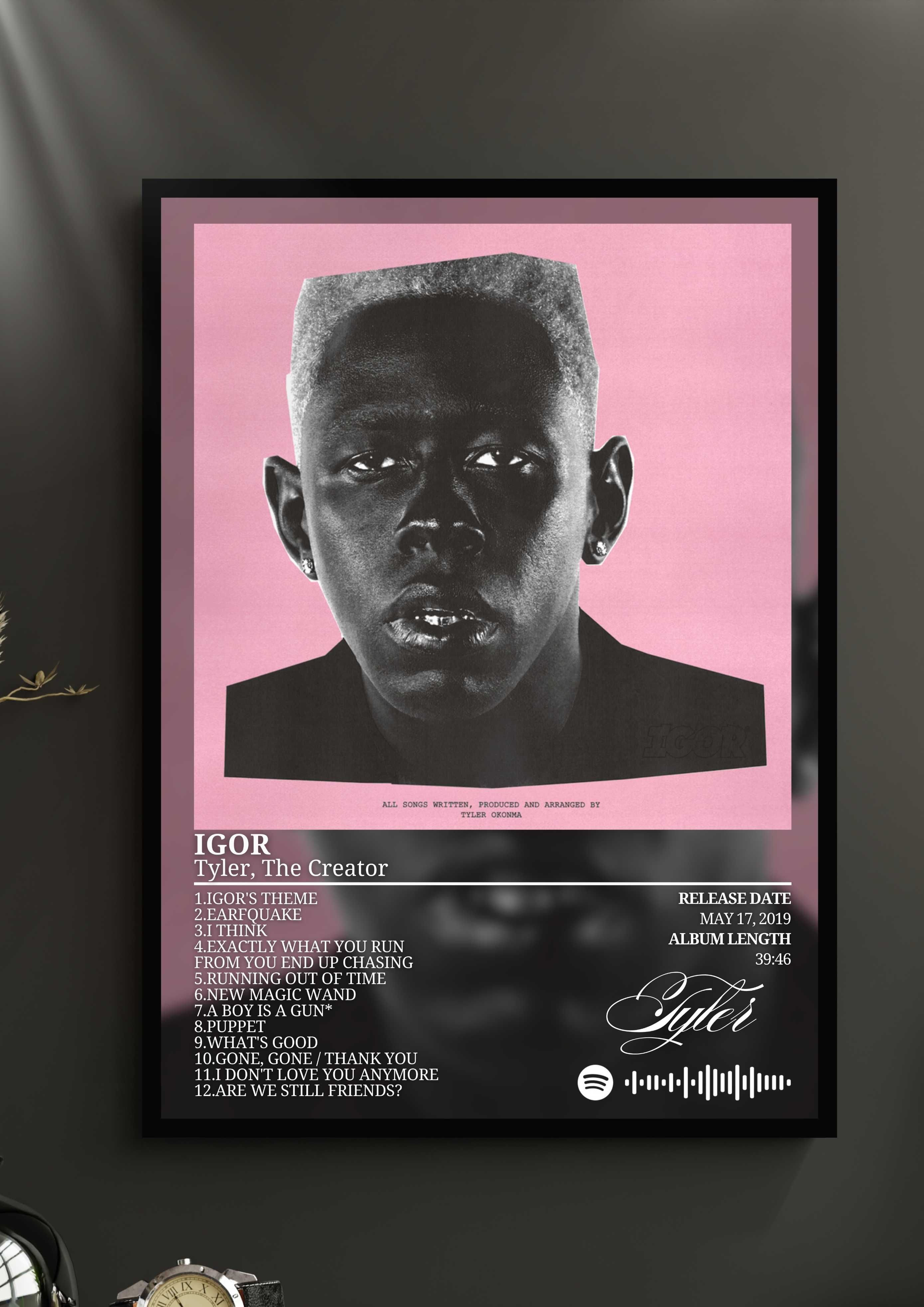 Tyler The Creator Igor chromakopia plakat album cd w ramce a3