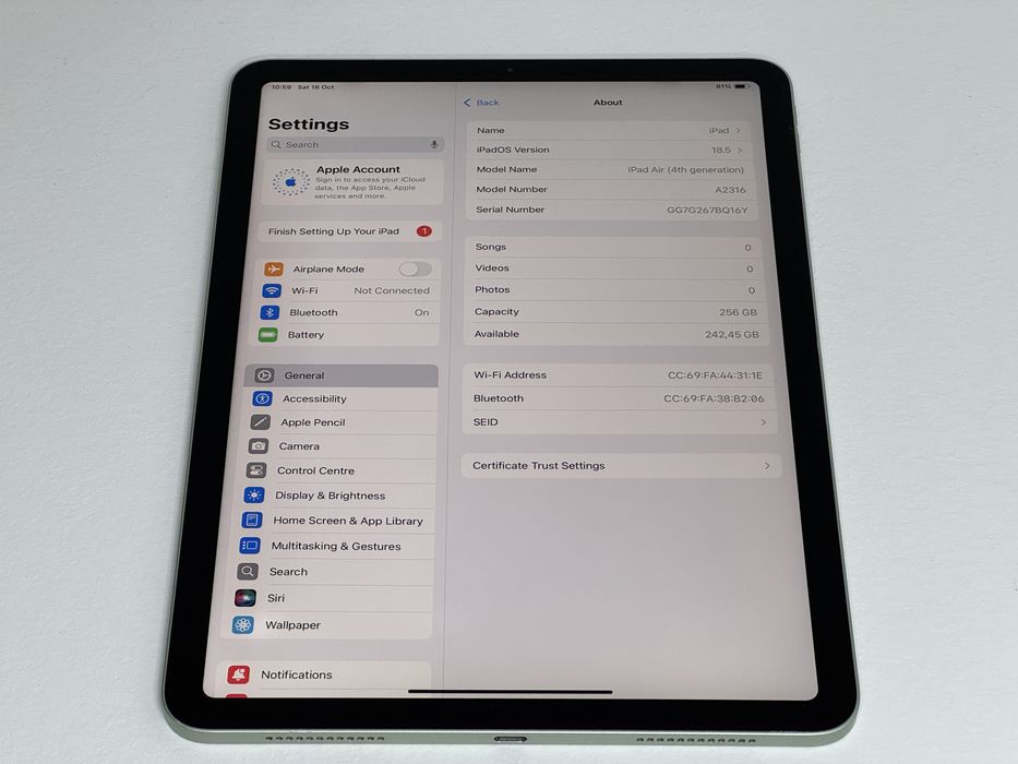 iPad Air 4 (A2316) - 256GB - faktura VAT 23%