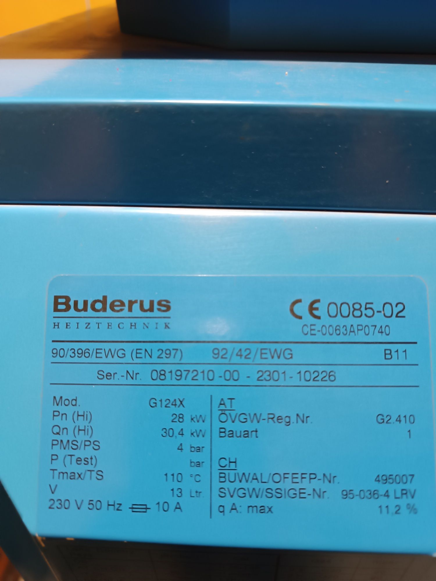 Piec gazowy Buderus G124