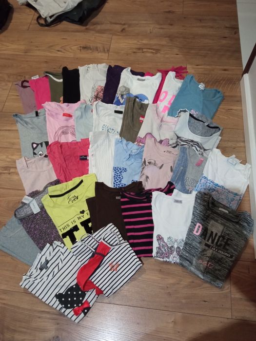 Koszulki 39 sztuk ,dziewczynka 8-12 lat