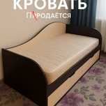 Полуторная кровать с ящиками, б/у