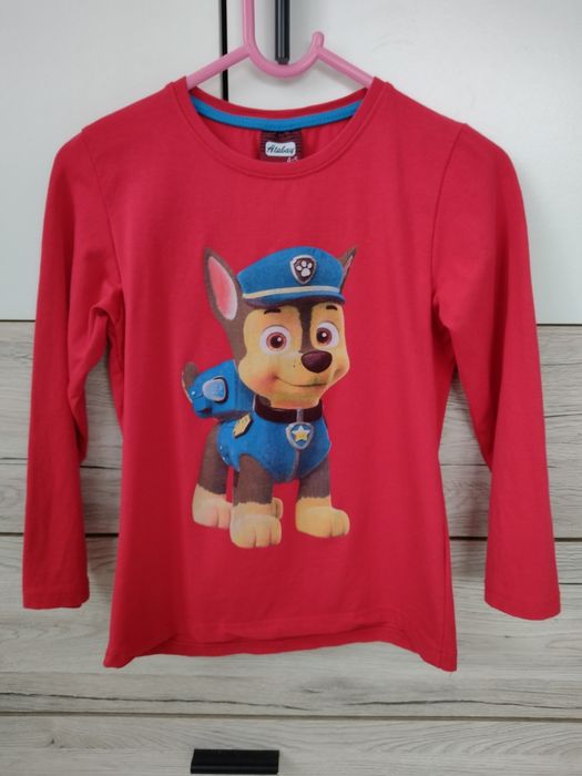 Bluzka z długim rękawem Chase psi patrol czerwona rozmiar 116