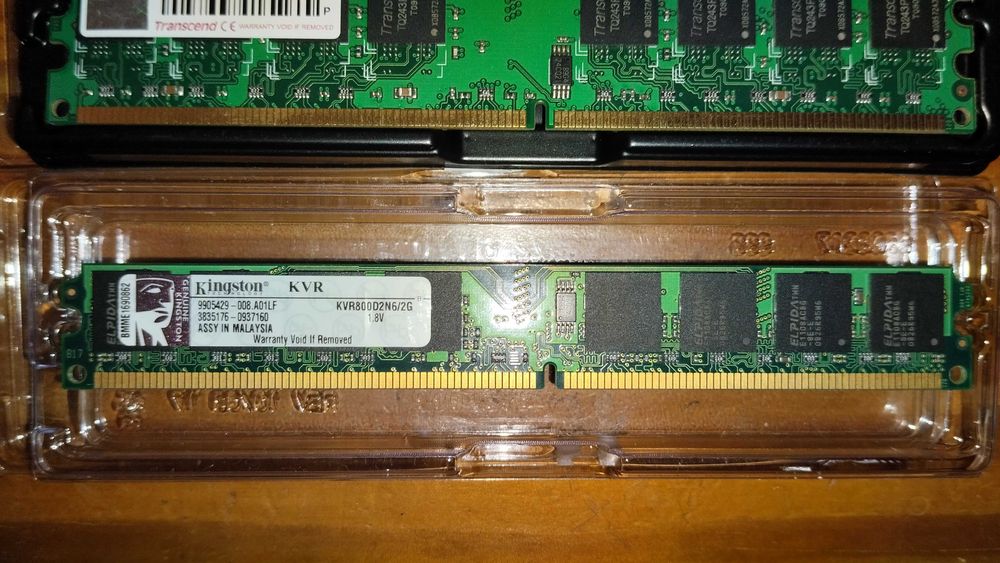 Várias Memória Ram DDR2 de 2GB para Desktop