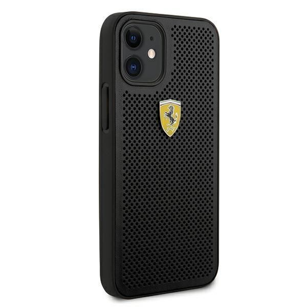 Etui Ferrari iPhone 12 Mini 5,4" Cz-Bk On Track Perforated