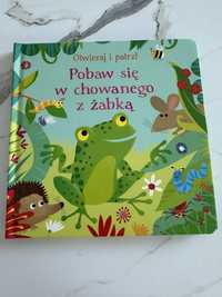 Pobaw się w chowanego z żabką - duża książka z otwieranymi okienkami