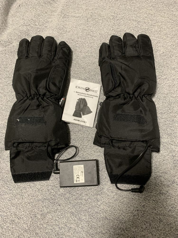 Перчатки флисовые с аккумулятором,подогревом,лыжные, Thinsulate
