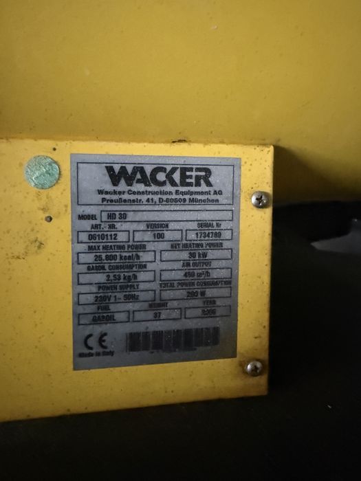 Nagrzewnica wacker HD30 30 kw