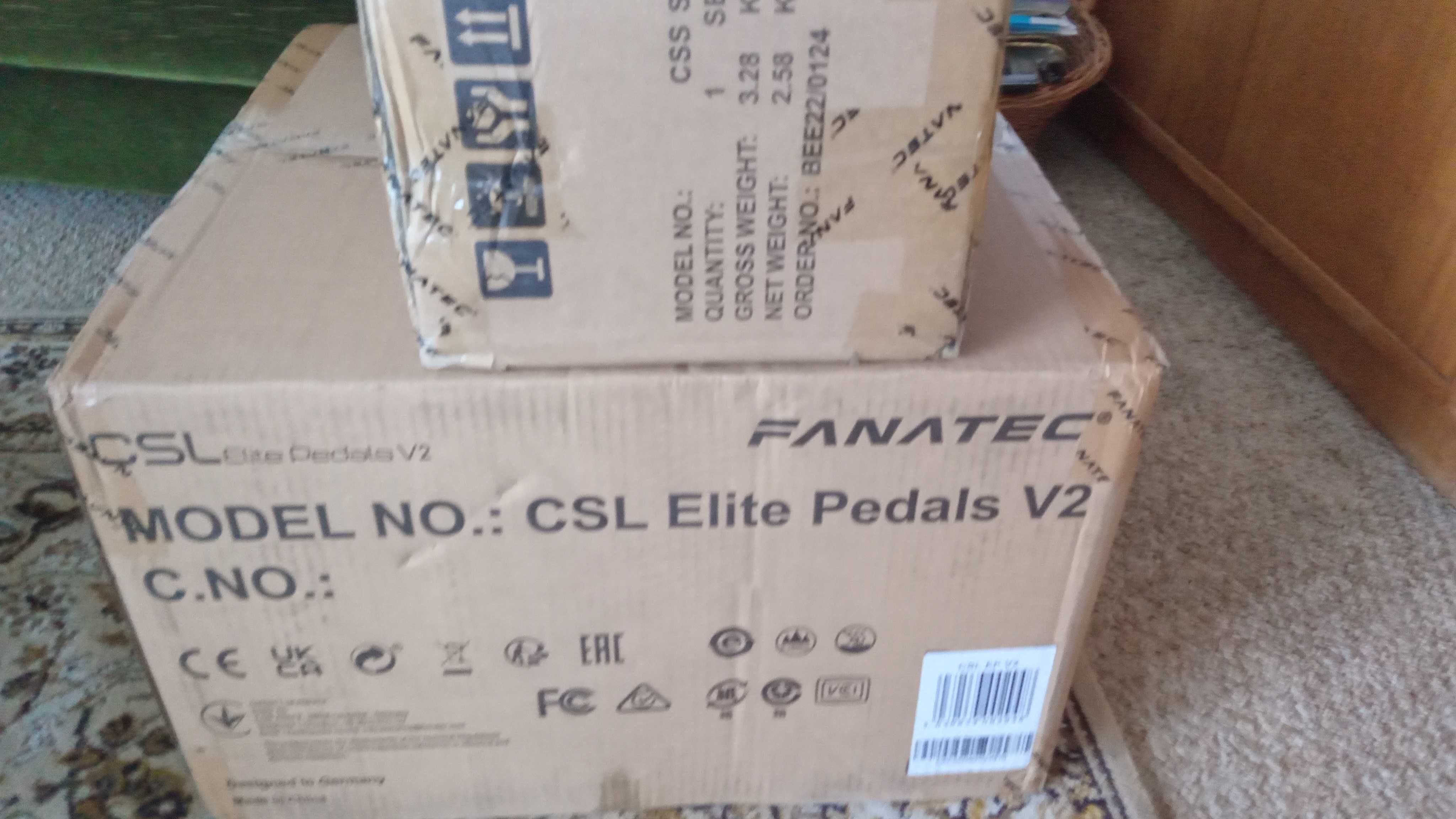 FANATEC Pedais CSL ELITE V2 {Selados na caixa c/ 2 anos garantia]