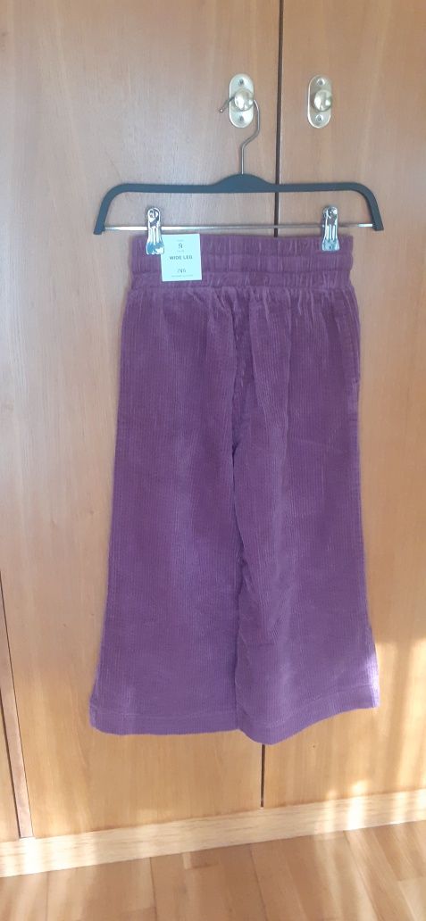 Calças bombazine Zara novas wide leg 9 anos