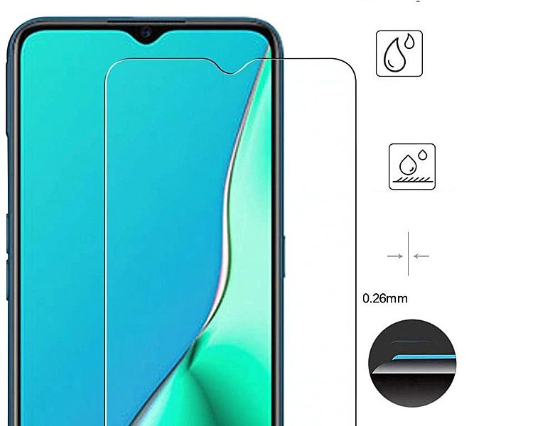 Szkło hartowane 9h płaskie do Oppo A31