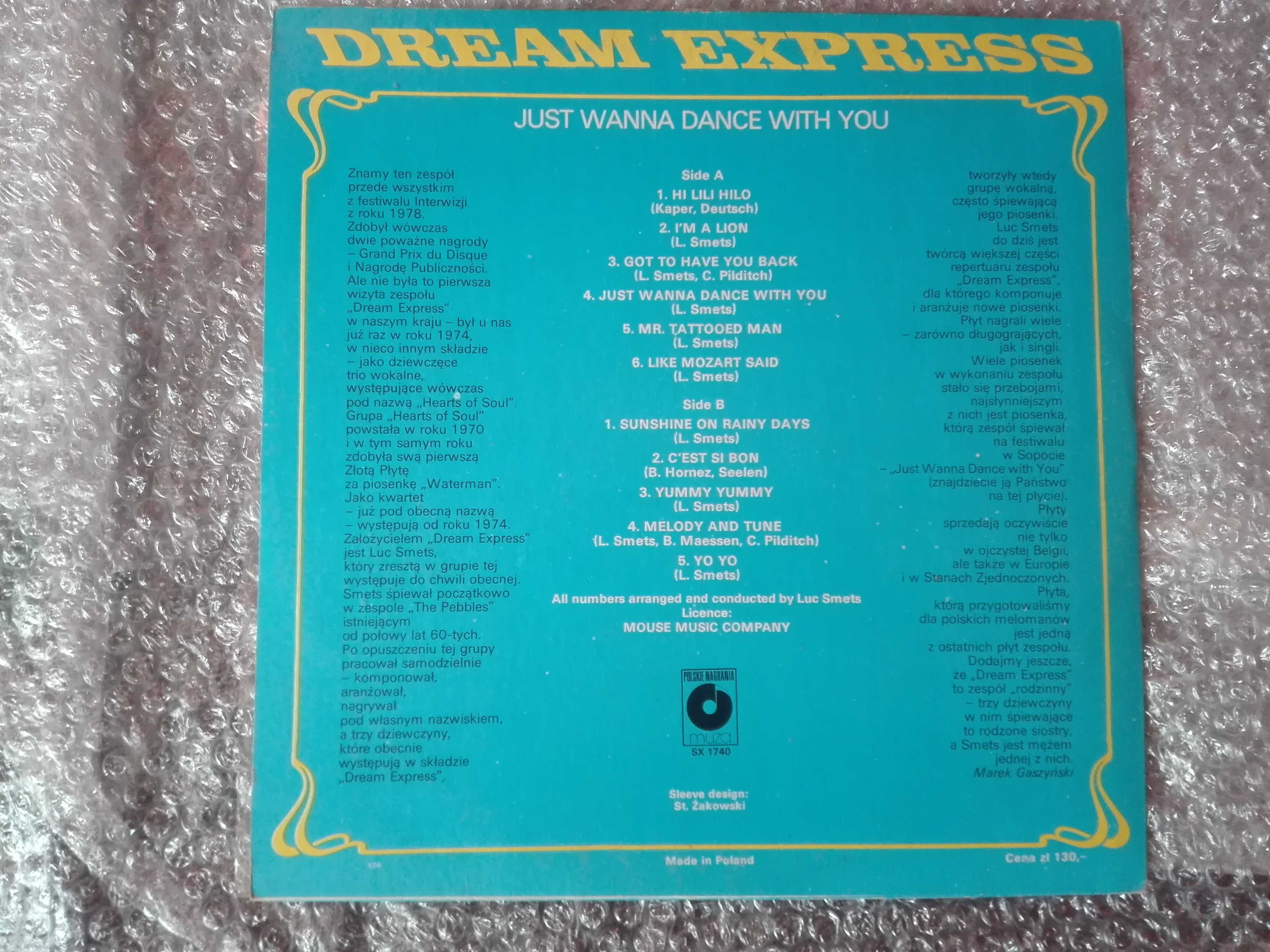 Dream Express - Just Wanna Dance With You - LP 1979 r. MUZA EX