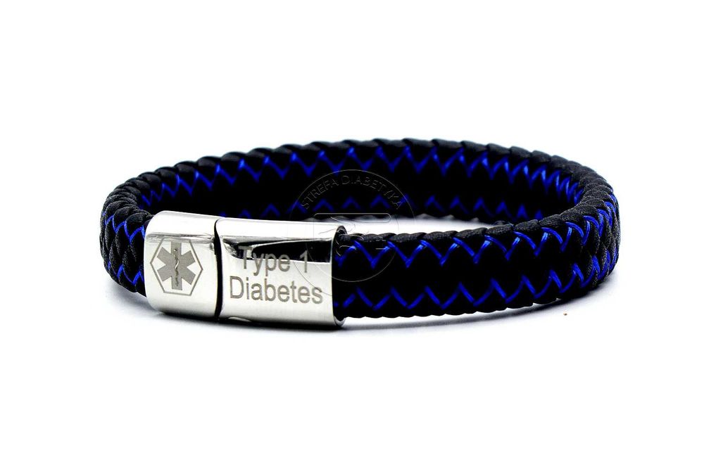 Bransoleta – INFO Medyczne CUKRZYCA 1 / DIABETES 1 – Silver205