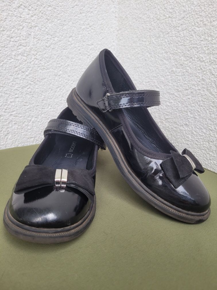 Baleriny lasocki r. 32 stan bdb czarne z Kokarda eleganckie