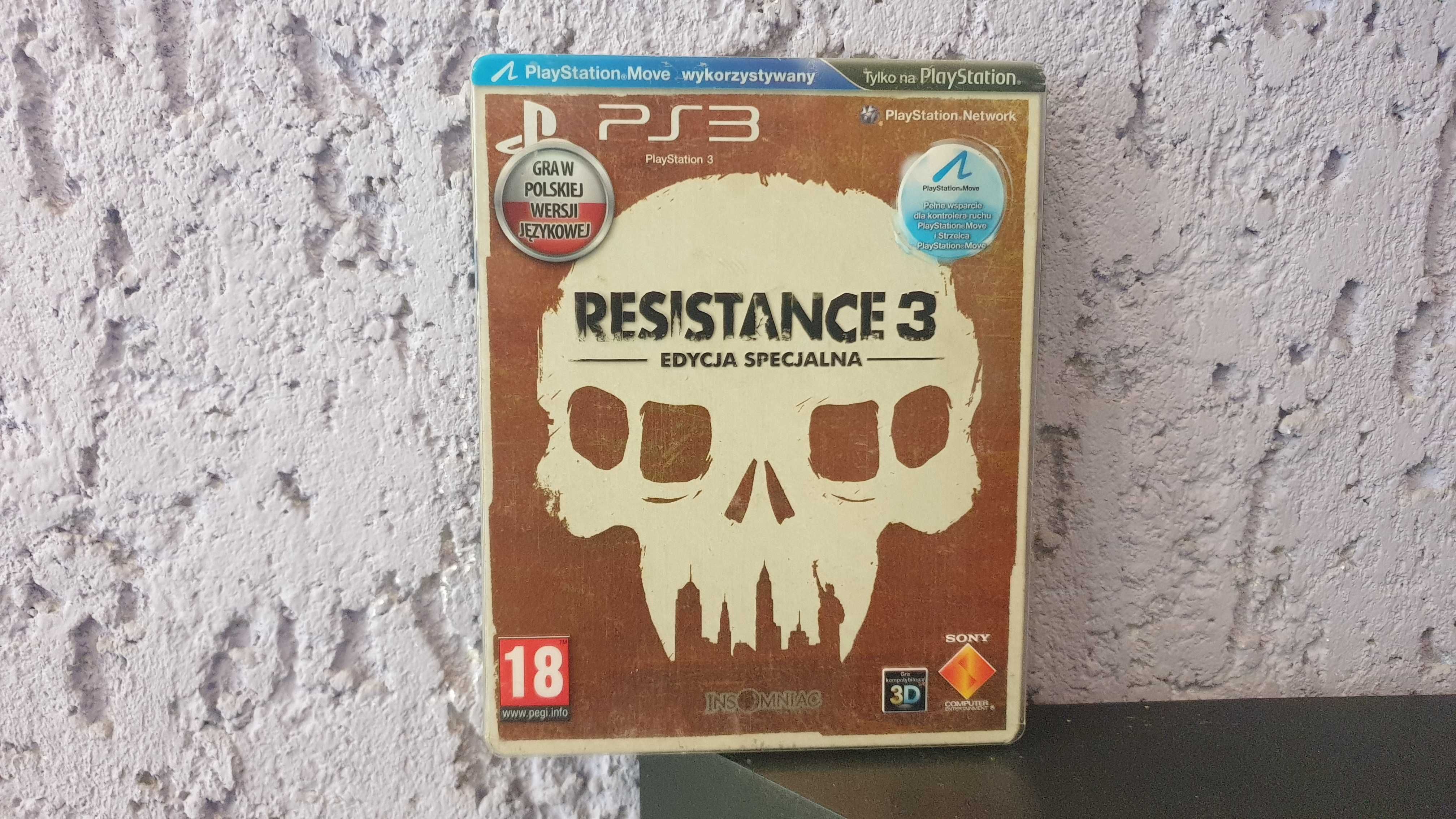 Resistance 3 Edycja Specjalna / PS3 / PL / Steelbook / PlayStation 3