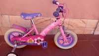 Bicicleta carina - Tema Barbie -  roda 12