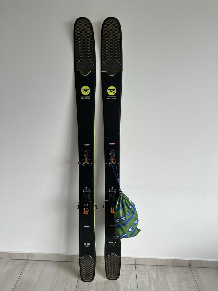 Narty freeride/skitur Rossignol soul 7, 106 180 + atomic backland