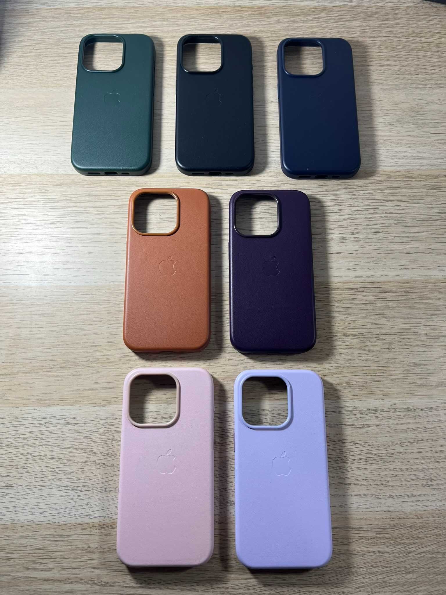 Capas para iPhone 15/Pro/Plus/Pro Max com MagSafe em pele sintética