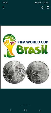 3 monety niemcy brazylia rosja