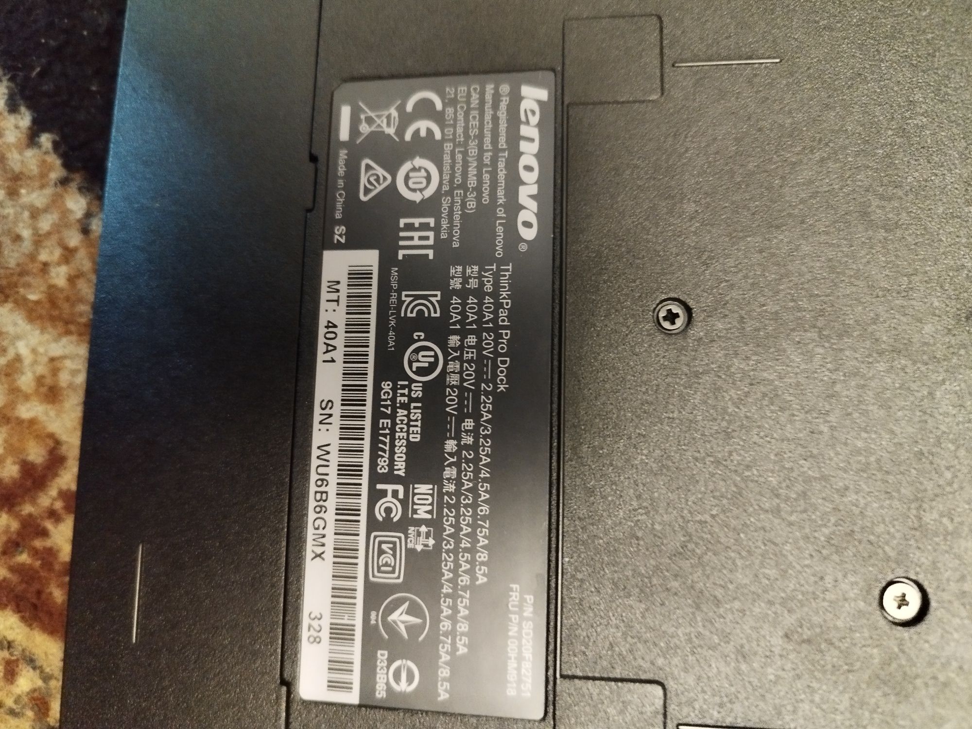 Stacja dokująca Lenovo ThinkPad