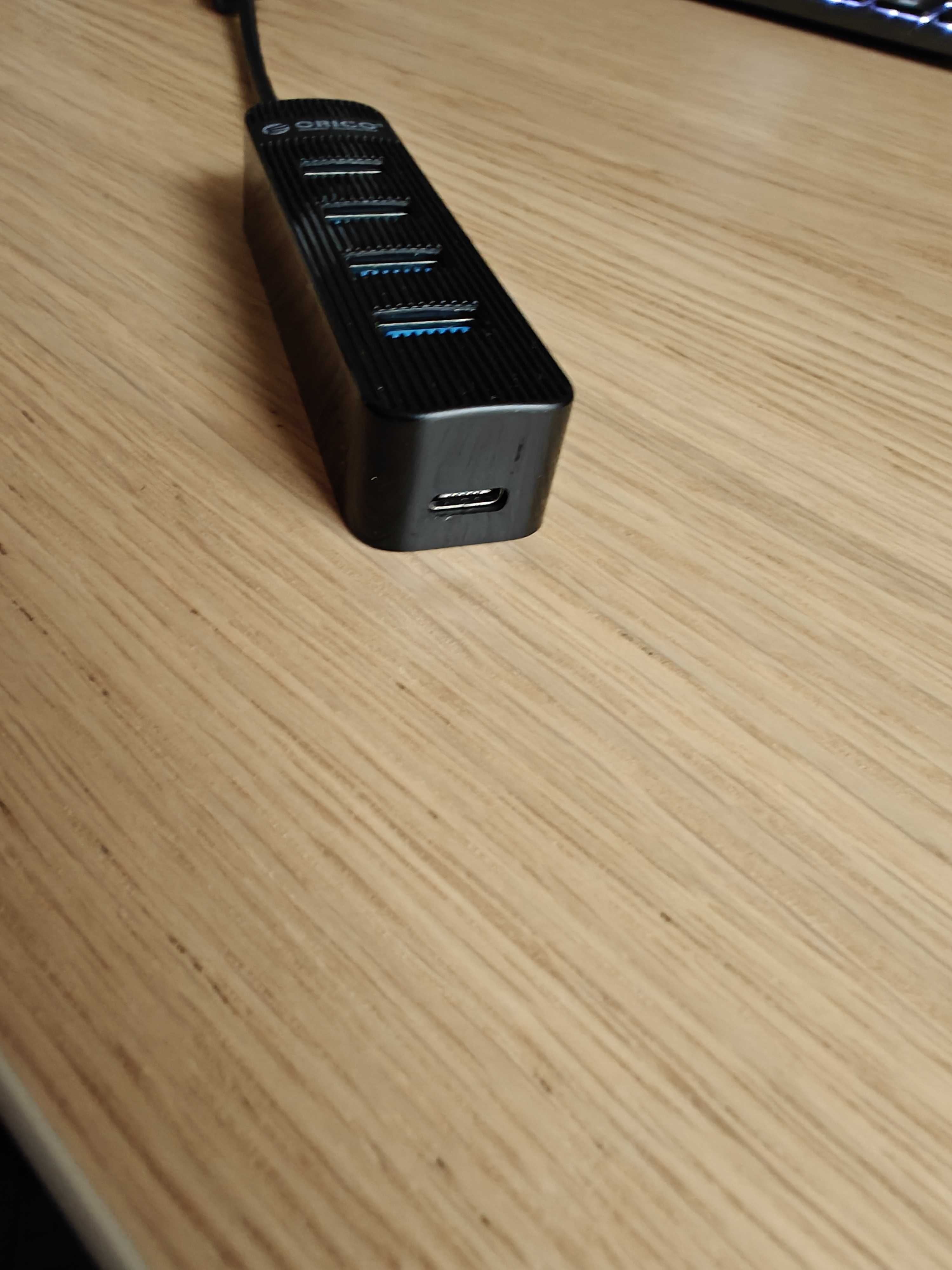 Hub Orico 4x USB 3.0, 5 Gbps USB-A aktywny 15cm (TWU3-4A)