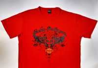 Harley Davidson T-shirt Koszulka Męska Czerwona Roz XXL