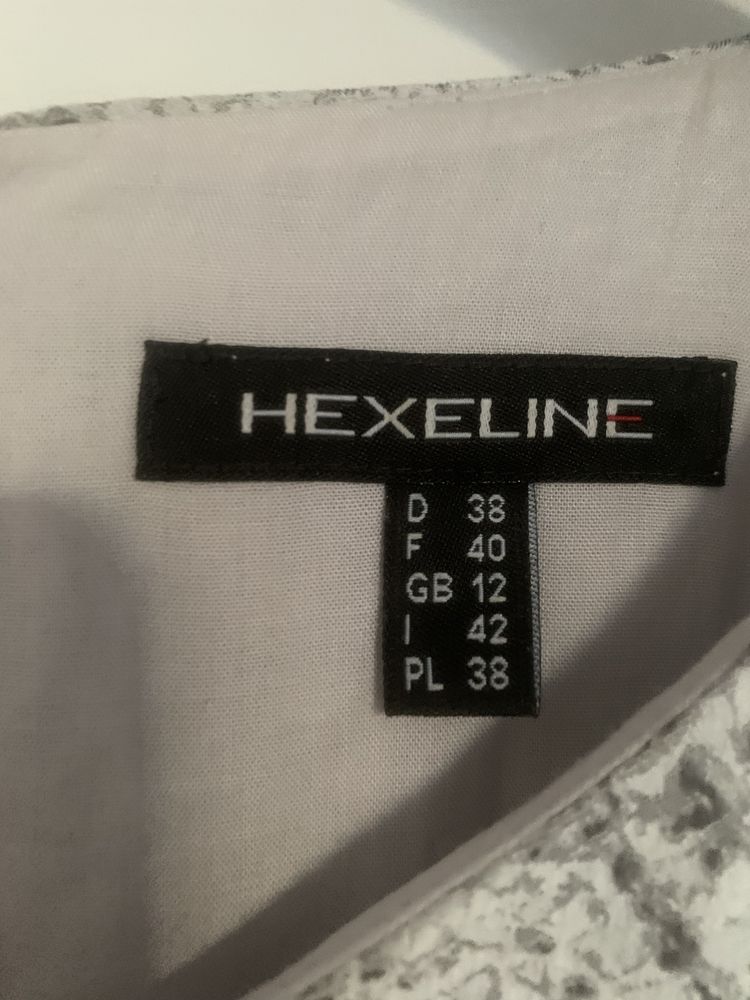 Hexeline sukienka ze zwięrzecym wzorem r. 38