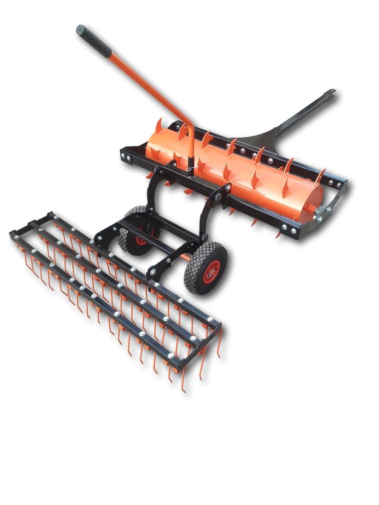 Walec Traktorka Aerator Wertykulator+ Broną Sprężynowa  120 cm