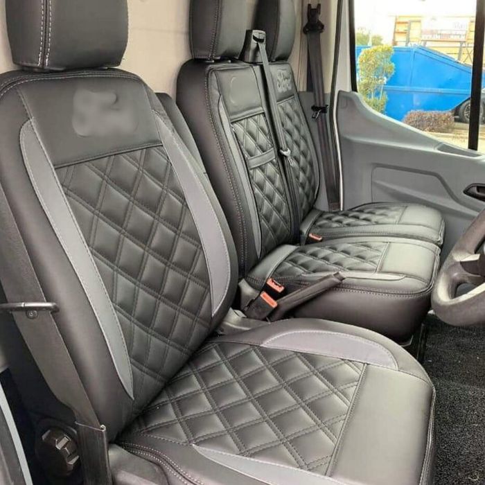 Pokrowce na fotele do Renault Trafic 6 os. Pikowane Szyte ręcznie