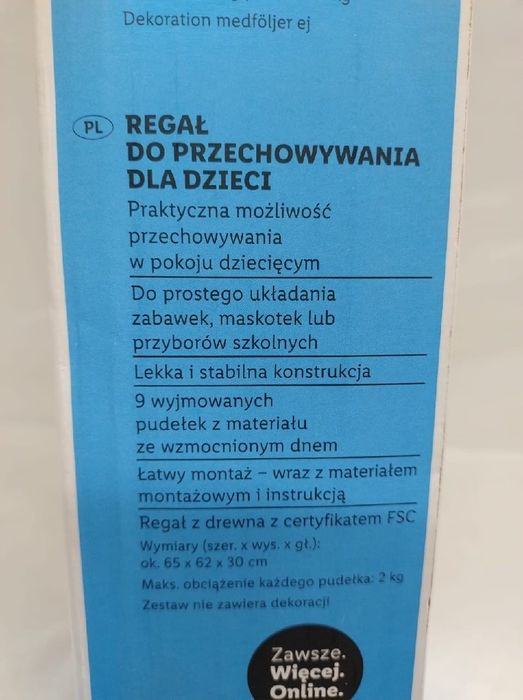 Regał organizer Świnka Peppa