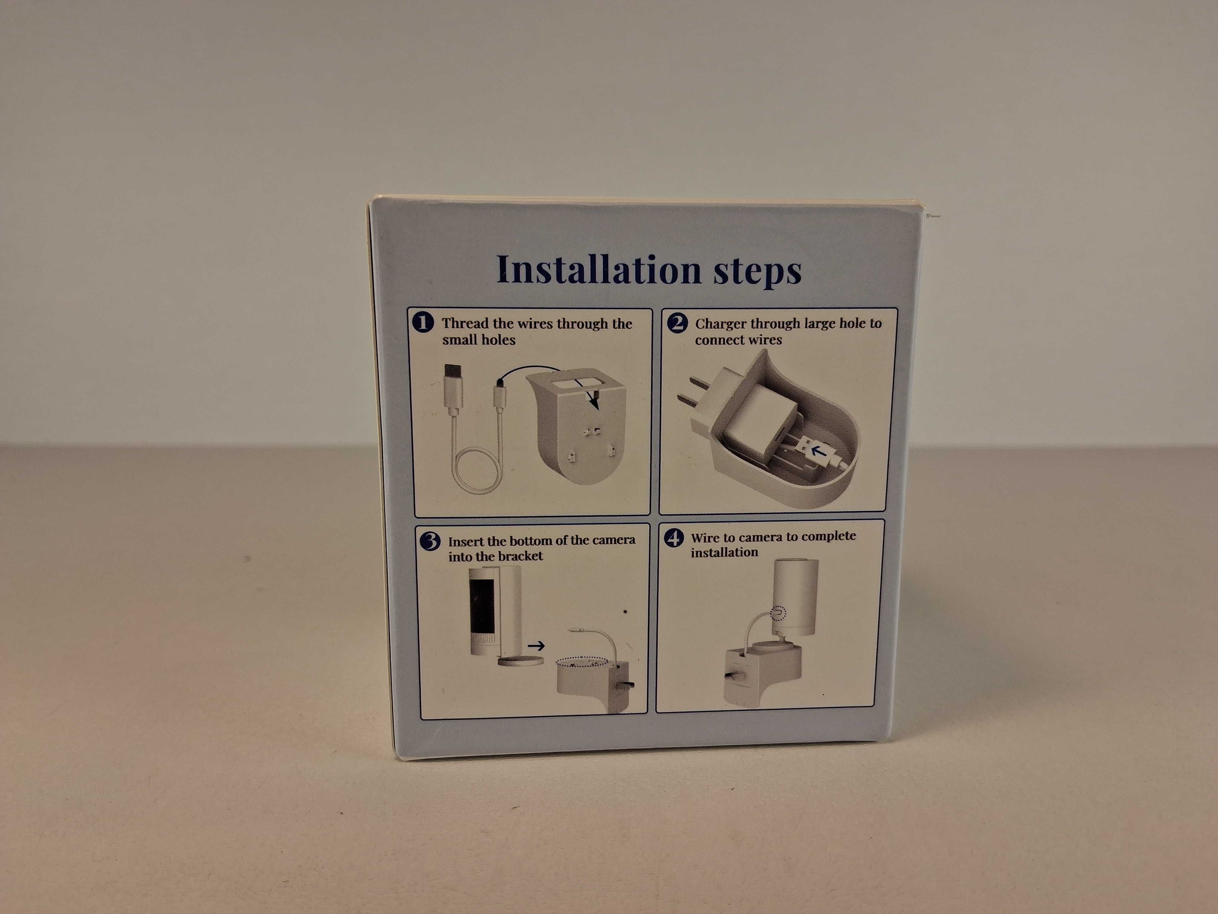 E130 Uchwyt Ścienny Ring Indoor Cam 1/2 Generacji Zasilacz USB