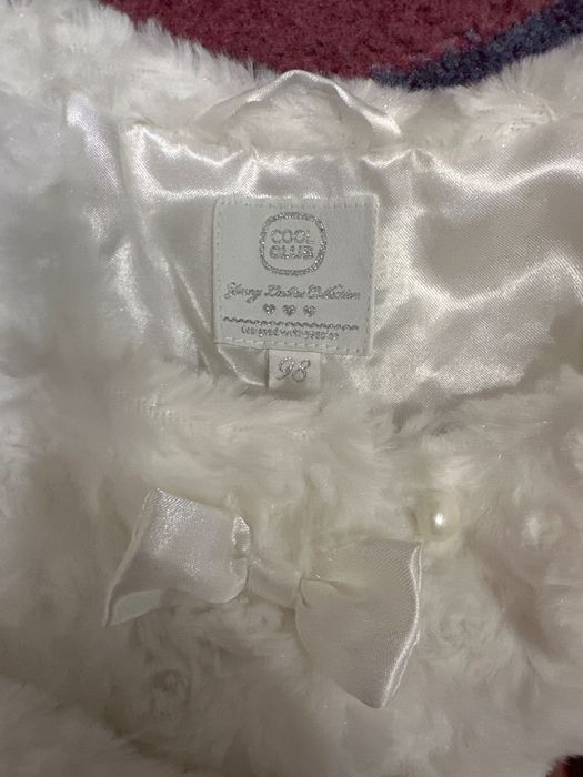 Біленька нова шубка( болеро) на дівчинку 98р, COOL CLUB