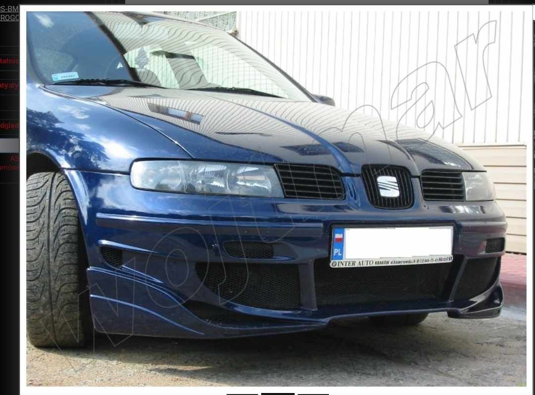 Seat leon 1M zderzaki i listwy progowe tuning włókno szklane