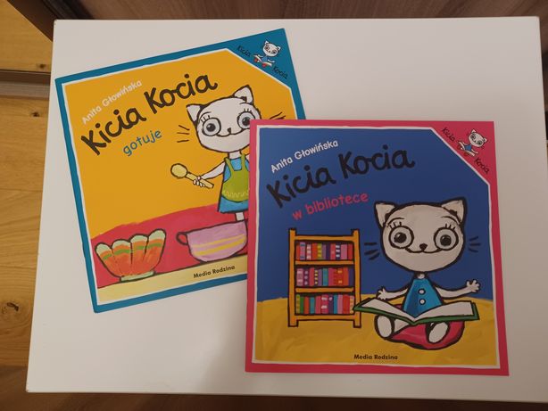 Nowe książki kicia kocia gotuje i kicia kocia w bibliotece