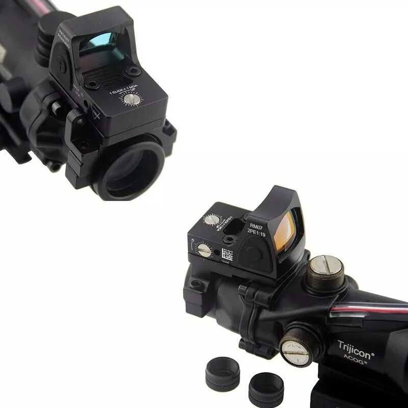Оптический прицел TRIJICON ACOG 4x32 Red с мини коллиматором RMR USA