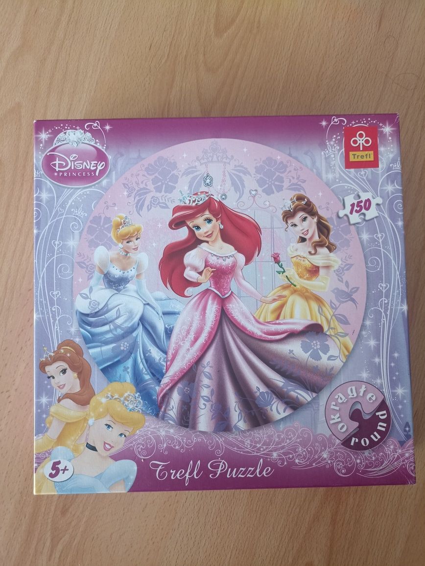 Puzzle okrągłe 150 elementów Trefl Disney Princess