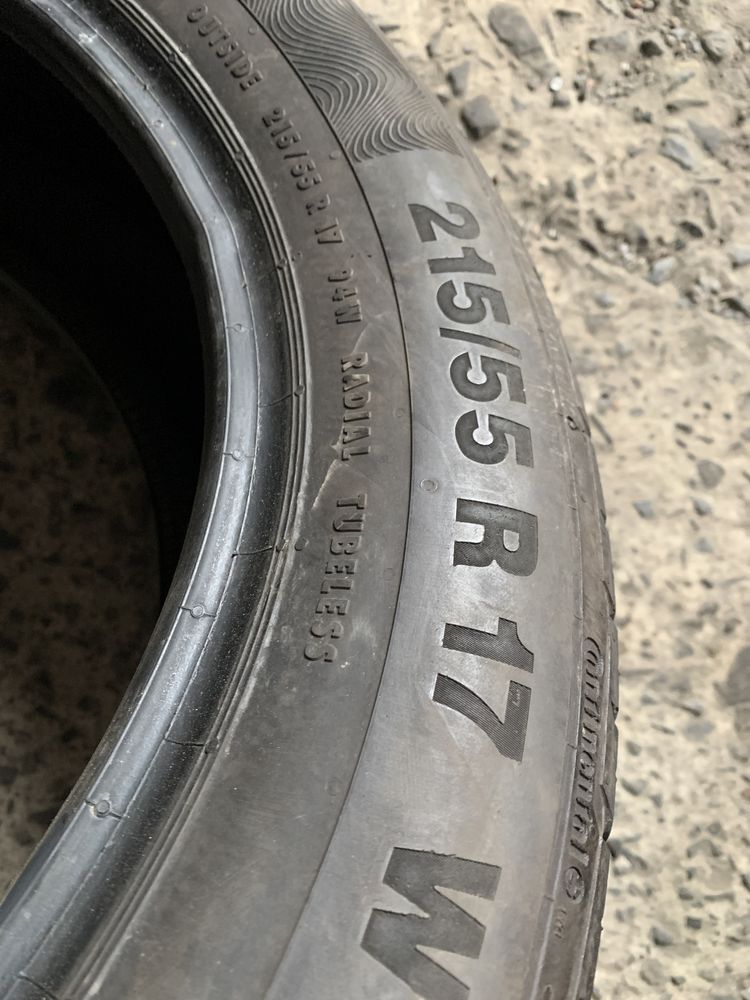 (4шт) 215/55R17 Continental PremiumContact 5 літні шини