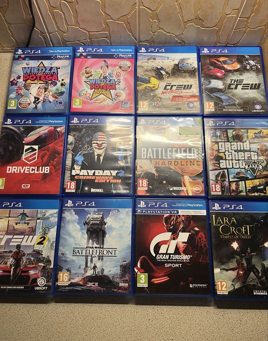 Zestaw gier na playstation 4