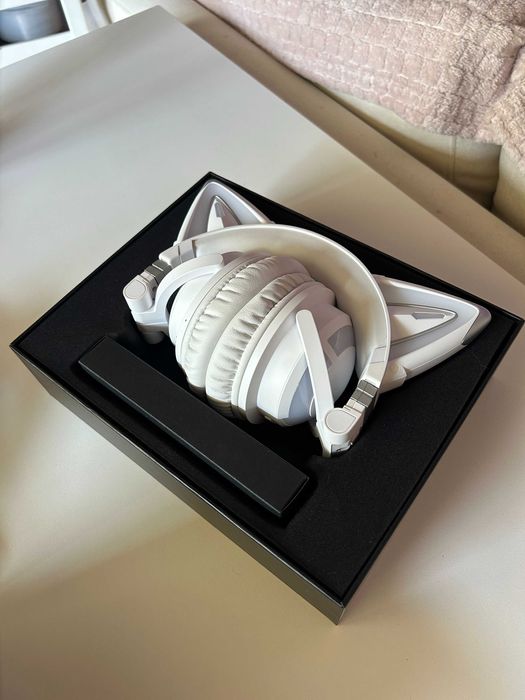 Słuchawki bezprzewodowe Yowu Cat Ear Headphones CE białe