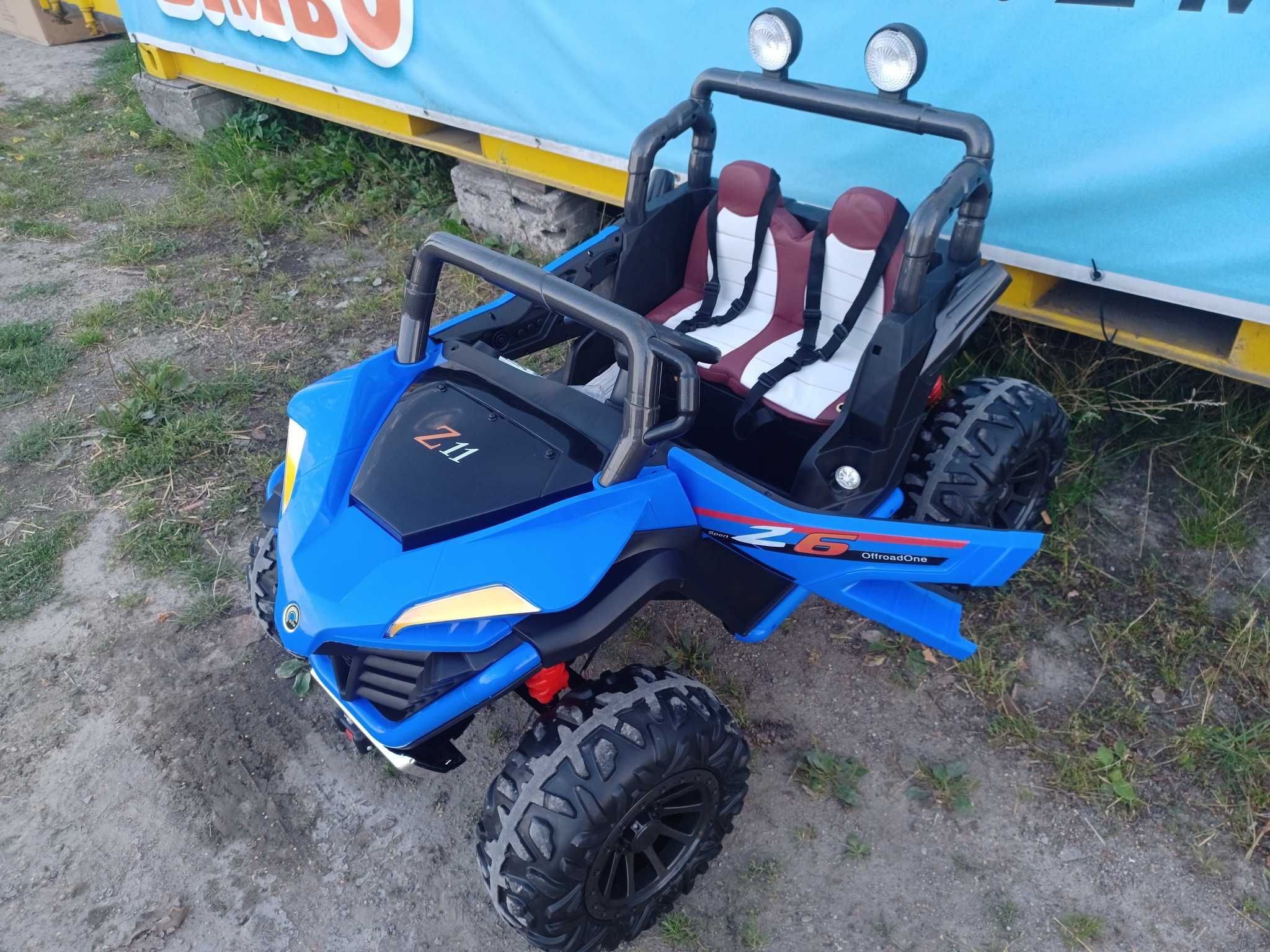 Dwuosobowy Buggy napęd 4x4 auto na akumulator 12V dla dzieci do 30kg