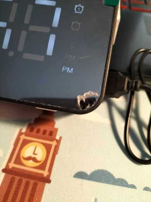 Lustrzane zegarek radio bluetooth