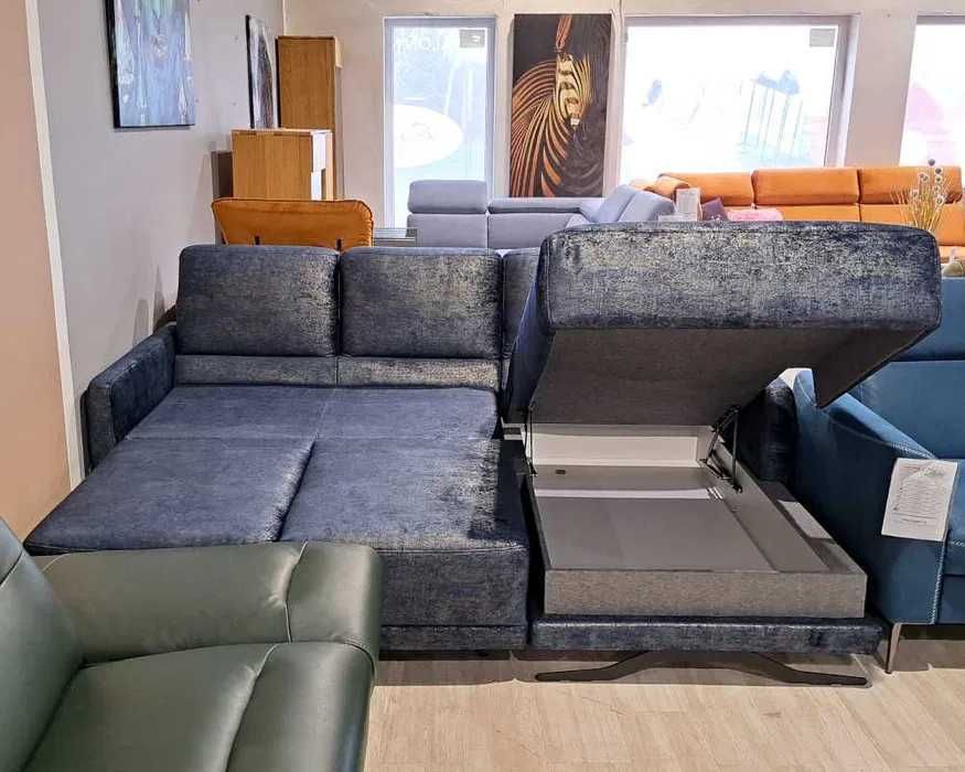 Narożnik IBISCO z funkcją spania i pojemnikiem VERO Promocja 40%